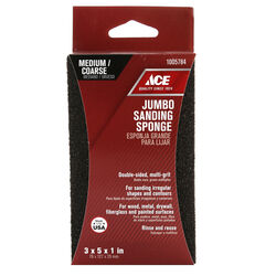 Ace 5 in. L X 3 in. W X 1 in. T 60/80 Grit Assorted Extra Large Sanding Sponge