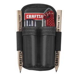 Craftsman 2 pocket Polyester Tool Pouch 4.25 in. L X 9 in. H Black