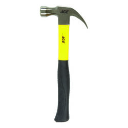 Ace 20 oz Smooth Face Claw Hammer Fiberglass Handle