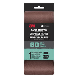 3M Rapid Removal 24 in. L X 4 in. W Aluminum Oxide Sanding Belt 60 Grit 1 pc