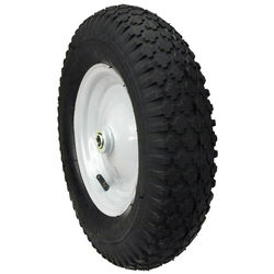 MaxPower 8 in. D X 15 in. D 300 lb. cap. Centered Wheelbarrow Wheel Rubber 1 pk