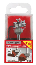 Vermont American 5/8 in. D X 1/16 in. R X 2 in. L Carbide Tipped Round Over Router Bit