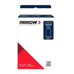 Arrow Fastener #859 1/2 in. W X 9/16 in. L 18 Ga. Wide Crown Standard Staples 1250 pk