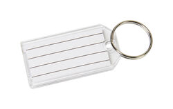 Hy-Ko 2GO .75 D Plastic Clear Split Ring Key Tag