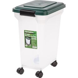 Remington White/Green Plastic 28 qt Pet Food Container For All Animals