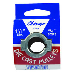 Chicago Die Cast 1 3/4 in. D Zinc Single V Grooved Pulley