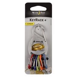 Nite Ize Key Rack 2.1 in. D Stainless Steel Silver KeyRack Key Chain