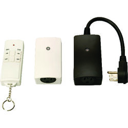 Woods 120 V Black/White Wireless Remote Outlets 2 pk