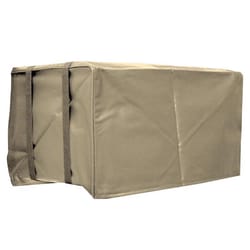 A/C Safe 14 in. H X 21 in. W PVC Tan Square Outdoor Window Air Conditioner Cover