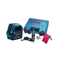 Bosch 2 beam Self Leveling Cross Line Laser 50 ft. 7 pc