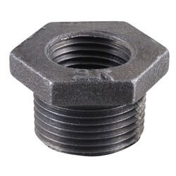 Pipe Decor 3/8 in. FIP T X 1/2 in. D MPT Black Malleable Iron Adapter Bushing