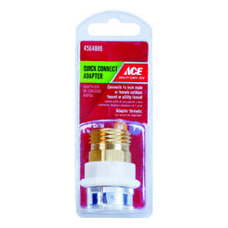 Ace Quick-Connect Dual Thread 3/4 in. Chrome Aerator Adapter