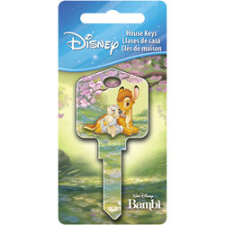 Hillman Disney Bambi and Thumper House Key Blank 66/97 KW1/KW10 Single For Kwikset and Titan Locks