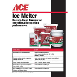Ace Ace Brand Magnesium Chloride, Sodium Chloride and MG-104 Granule Ice Melt 11 lb