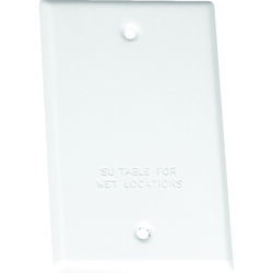 Sigma Electric Rectangle Steel 1 gang Flat Box Cover For Wet Locations