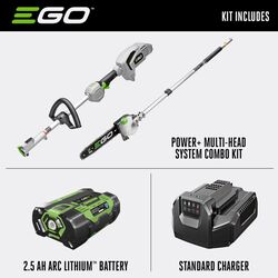 EGO Power+ Multi-Head System MPS1001 10 in. 56 V Battery Pole Saw Kit (Battery & Charger)