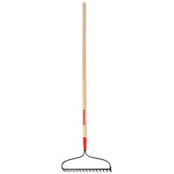 Razor-Back 66.33 in. L X 16 in. W Steel Bow Rake Wood Handle