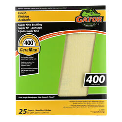 Gator CeraMax 11 in. L X 9 in. W 400 Grit Ceramic Sandpaper 1 pk