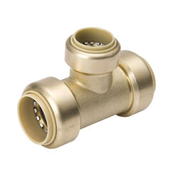 Mueller ProLine 1 in. Push T X 1 in. D Push Brass Reducing Tee