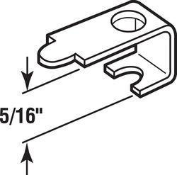 Prime-Line Mill Aluminum Casement Clip For 5/16 inch 4 pk