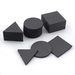 Master Magnetics .08 in. Ferrite Powder/Rubber Polymer Resin Flexible Magnetic Shapes 0.8 MGOe Bla