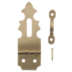 0.6 in. Ace Solid Brass Brass Decorative Hasp 1.9 in.