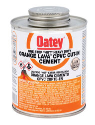 Oatey Lava Hot Orange Cut-In Cement For CPVC 8 oz