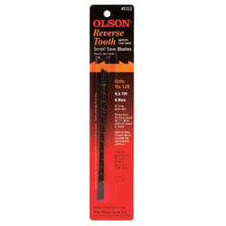 Olson 5 in. Carbon Steel Scroll Saw Blade 9.8 TPI 12 pk