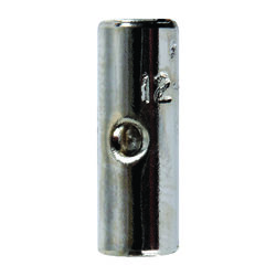 Jandorf 12-10 Ga. Insulated Wire Terminal Butt Splice Silver 5 pk