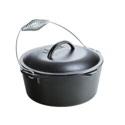 Lodge Logic Cast Iron Dutch Oven 10.25 in. 5 Black