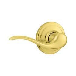 Kwikset Tustin Polished Brass Steel Dummy Lever 2 Grade Left Handed