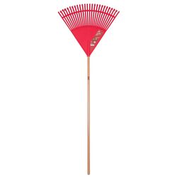 Ace 65 in. L X 24 in. W Poly Rake Wood Handle