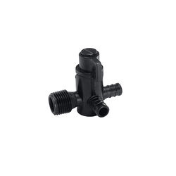 Flair-It Ecopoly 1/2 in. Crimp T X 1/2 in. S MPT Plastic 3-Way Valve