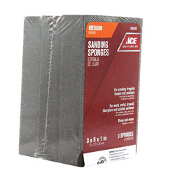Ace 5 in. L X 3 in. W X 1 in. T 80 Grit Medium Extra Large Sanding Sponge