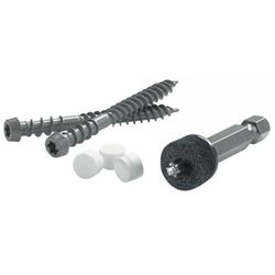 FastenMaster Cortex No. 9 S X 2 in. L Star Square Head Trim Screws with Plugs 1 pk