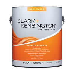 Clark+Kensington Semi-Gloss Black Premium Paint Exterior 1 gal