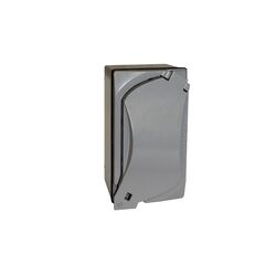 Sigma Electric Rectangle Metal 1 gang GFCI Outlet Kit For Wet Locations