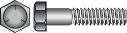 Hillman 7/16 in. D X 1-1/2 in. L Heat Treated Zinc Steel Hex Head Cap Screw 50 pk