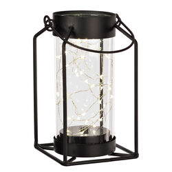 Paradise Lighting Glass/Metal Contemporary Lantern Black