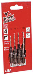 Vermont American Steel Wood Screw Pilot Set 4 pc