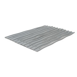 Ta Da 1/4 in. L X 18-7/16 in. W X 0.25 in. H Gray Silicone Drying Mat