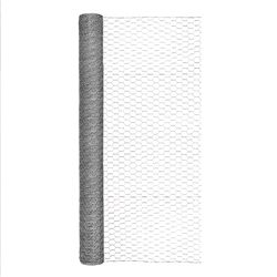 Garden Craft 48 in. H X 50 ft. L 20 Ga. Silver Poultry Netting