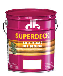 Superdeck Transparent Flat Golden Honey Oil-Based Log Home Finish 5 gal