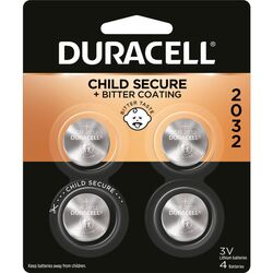 Duracell Lithium 2032 3 V Security and Electronic Battery 4 pk