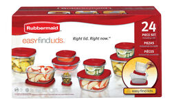 Rubbermaid Assorted Clear Food Storage Container Set 12 pk