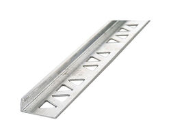 M-D Building Products 5/16 in. H X 96 in. L Prefinished Silver Aluminum Tile Edge