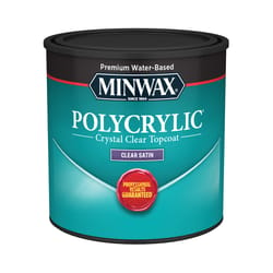 Minwax Satin Clear Polycrylic 0.5 pt