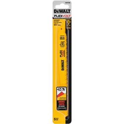 DeWalt FLEXVOLT 9 in. Bi-Metal Reciprocating Saw Blade 4/6 TPI 5 pk