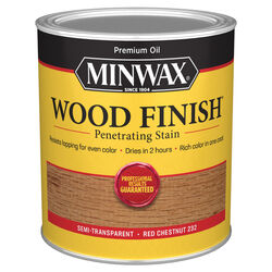 Minwax Wood Finish Semi-Transparent Red Chestnut Oil-Based Wood Stain 1 qt