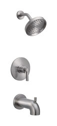 OakBrook Coastal Single Handle Tub and Shower 1-Handle Brushed Nickel Tub and Shower Faucet